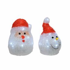 Prydnadsfigur Lumineo 491239 LED Insida Santa Claus 10,5 x 10,5 x 15 cm