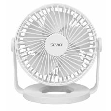 Bordsfläkt Savio AD-01 WHITE Vit 5 W