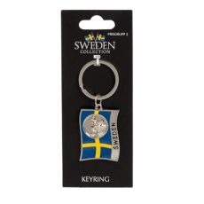 Nyckelring Souvenir Flagga Älg Sweden