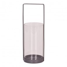 Ljushållare Smide/Glas Grå 30 cm