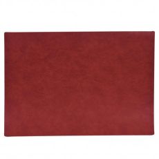 Underlägg Läderlook Vinröd 43x30 cm 4-pack Tablett