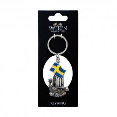 Nyckelring Souvenir Vikingskepp