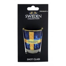 Shotglas Älg/Flagga Sverige
