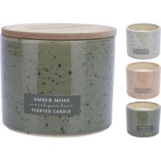 Doftljus Amber Moss Grön Keramikburk