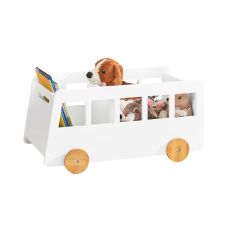 Leksaksförvaring, Barnhylla, Organizer för leksaker och böcker, KMB41-W