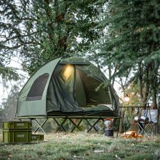 4-i-1 tält med sovsäck för campingstol, luftmad ...