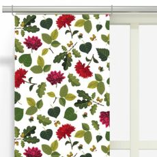Panelgardiner Blommor och blad Vit/Multi 2-pack - Arvidssons Textil