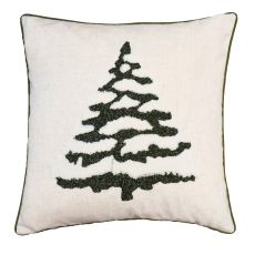 Kuddfodral Christmas tree Linnemix Vit 45x45 cm