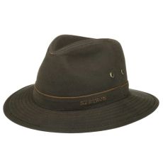 Hatt Traveller Waxed Brun - Stetson