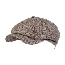 Newsboy Classic Cap Brown melange- Wigéns