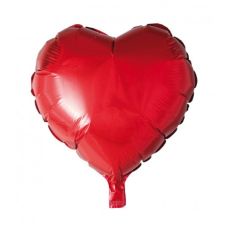 Ballong Hjärta Rött 46 cm