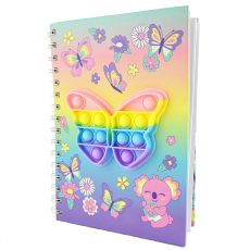 Anteckningsbok - Notebook Spiral Pop it Butterfly