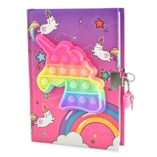 Dagbok Unicorn Popit - Diary unicorn push pop