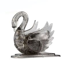 Crystal puzzle black swan