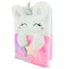 Fluffy sleepy Unicorn notebook