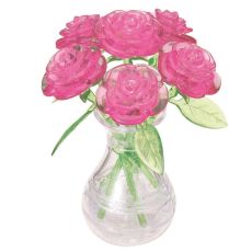 Crystal Puzzle Six Roses Pink