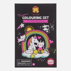 Neon Colouring Set – Unicorns and Friends