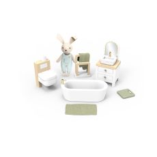 Dockhus badrum - Doll House Bathroom + 1 Character