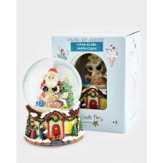 Snöglob Glitter Globe Santa w Music