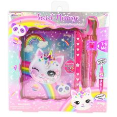 Hemlig Dagbok Katt - Secret Message Diary Caticorn