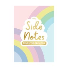 Side notes sticky tab note pad – pastel rainbows