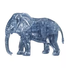 Crystal puzzle elefant