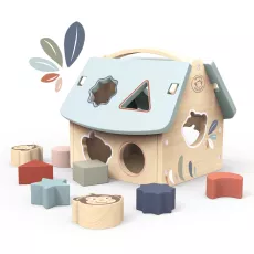 Klosslåda hus - House Shape Sorter with 8 blocks