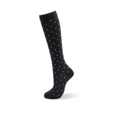 Kompressionsstrumpor Black white dots Nr 140