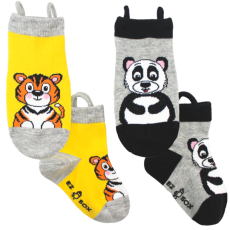 Ezsox barnstrumpor - Tiger/panda 2-pack ( 31-34)