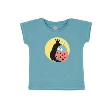 T-shirt kortärmad blå - Queen ladybug 86-102cl