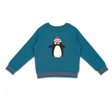 Långärmad sweatshirt med  pingvin - 3år/94cl