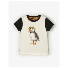 T-shirt korärmad Panama Lunnefågel - 2-8år