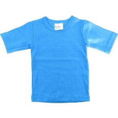 Basic t-shirt kortärmad Klarblå 70/80,80/90cl