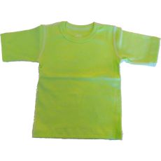 Basic t-shirt kortärmad limegrön 70/86cl