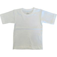 Basic t-shirt kortärmad vit 70/80cl, 80/90cl