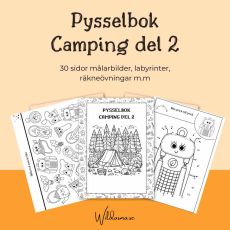 Pysselbok för barn - Camping Del 2 - 30 sidor