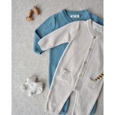 Stickad Jumpsuit till baby - Beige 1-24mån