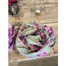 Scarf Fuxia flower