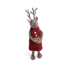 Big Grey Girly Deer with Baking Tray