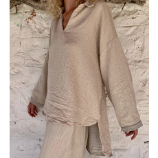 Muslin Tunic taupe grå