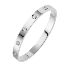 Armband med kristaller och i 925 Sterling Silverplätering