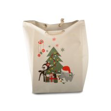 Julklappsbag Barn Beige julklappssäck 67cm