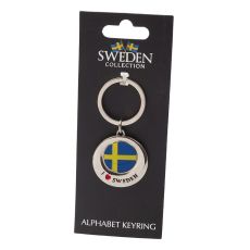 Nyckelring Souvenir Flagga I Love Sweden