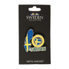 Magnet Karta Spin Sköld Sweden