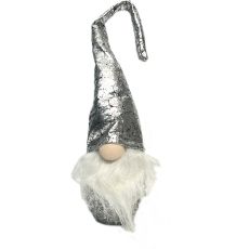 Tomte Kotte Textil Silver 28 cm