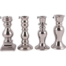 Ljusstake Silver Keramik 4-pack 16 cm