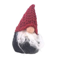 Tomte Röd Stickad luva 14 cm