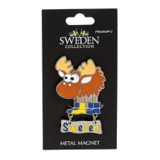 Magnet Souvenir Älg med skylt