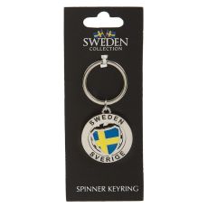 Nyckelring Souvenir Spinner Sköld Flagga