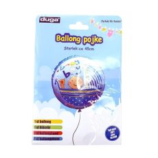 Ballong Pojke Blå 45 cm